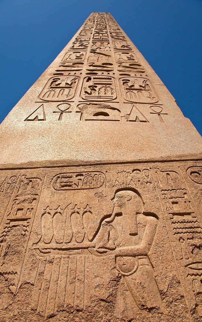 Obelisco, Templo de Luxor, Luxor, Valle del Nilo, Egipto