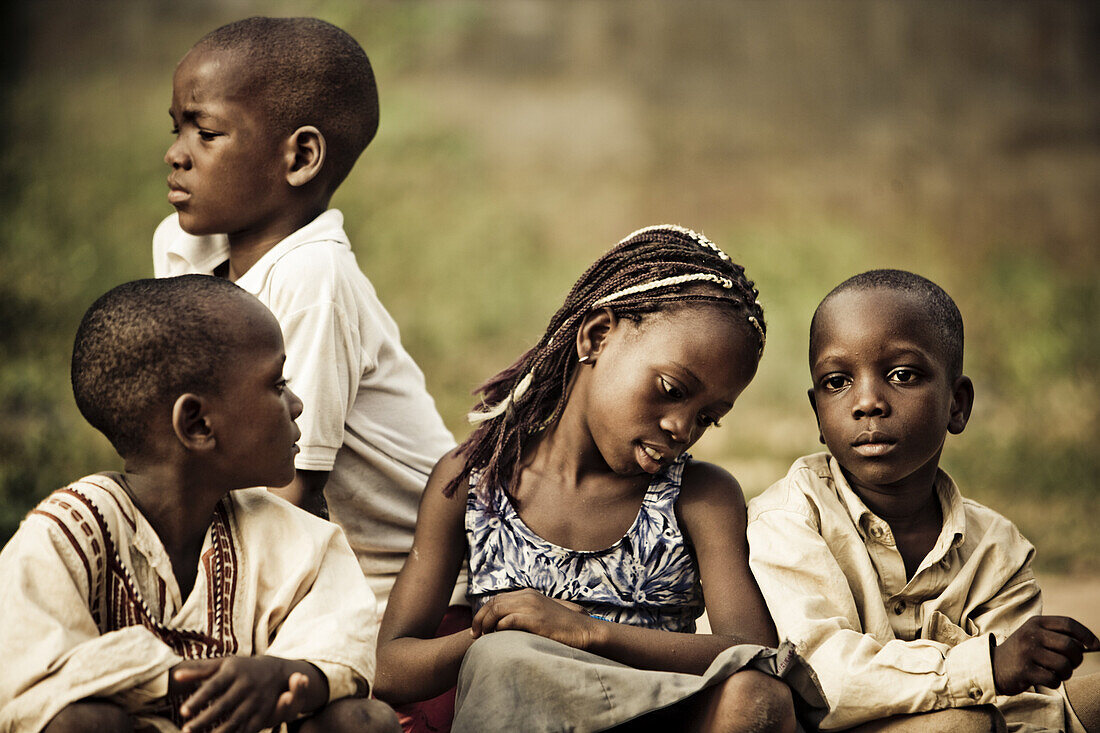 Children in Ouidah, Benin