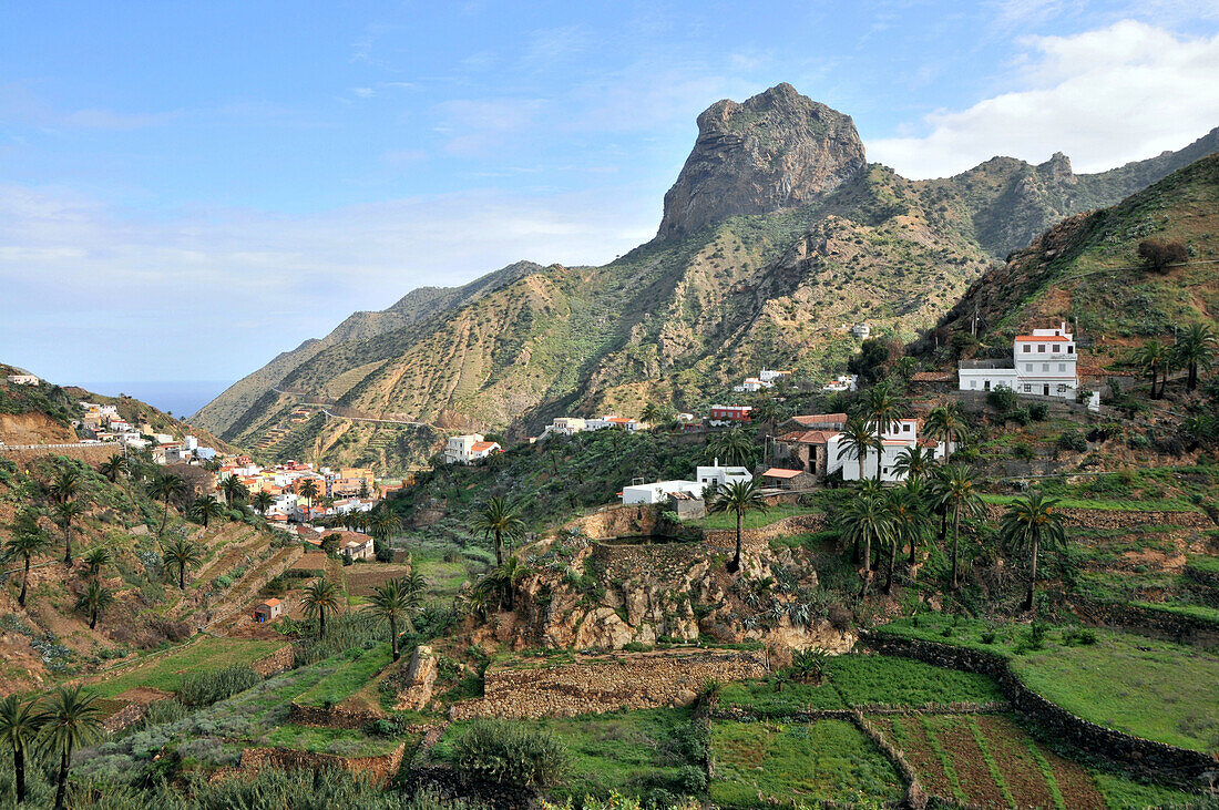 Tal von Vallehermoso, Nordküste, Gomera, Kanarische Inseln, Spanien, Europa