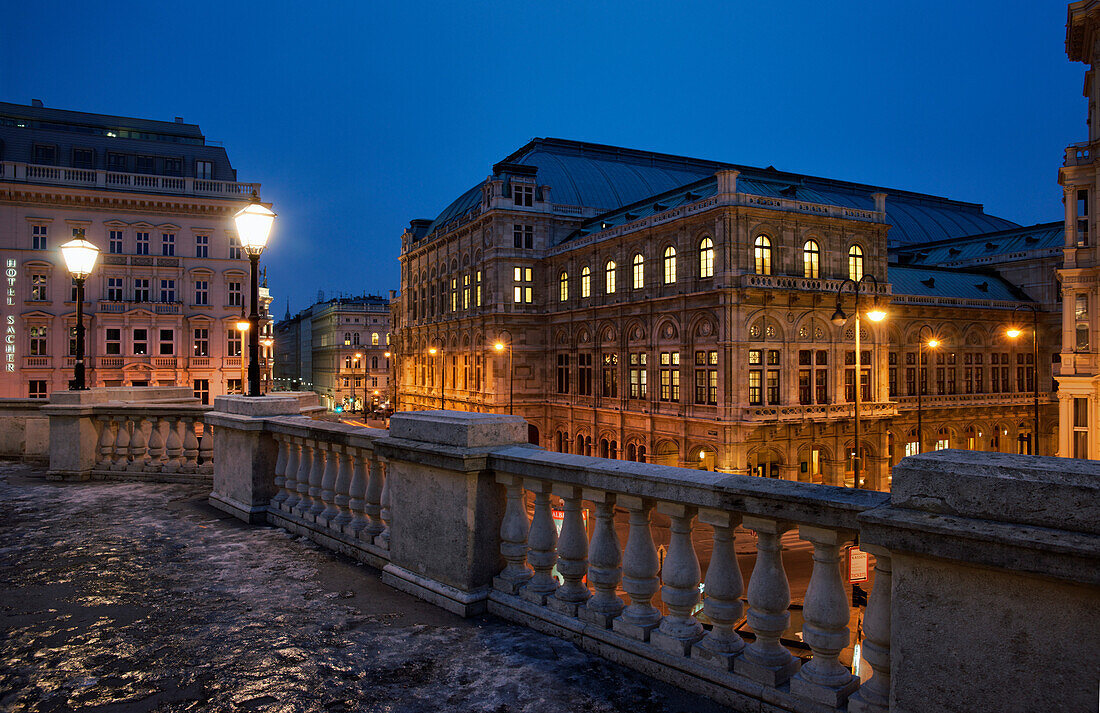 Hotel Sacher and the Vienna State Opera, Vienna, Austria