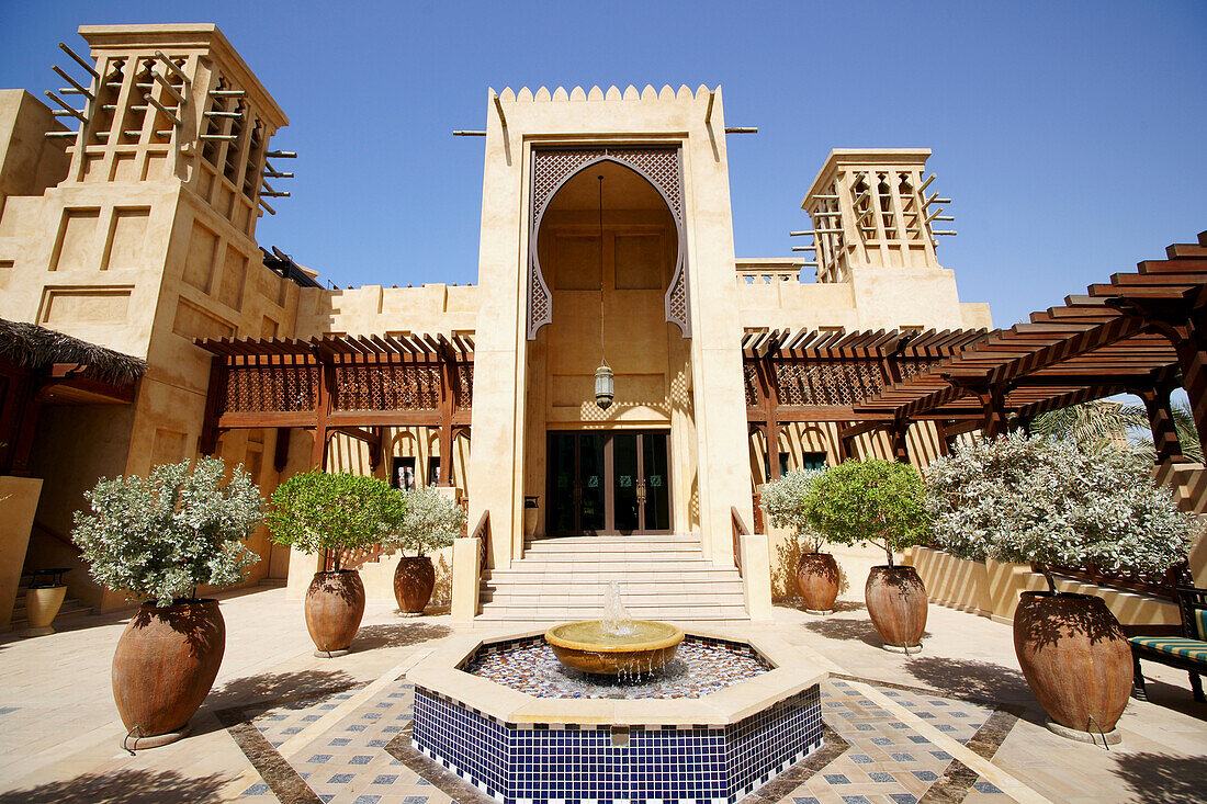 Gebäude in der Madinat Jumeirah, Dubai, VAE, Vereinigte Arabische Emirate, Vorderasien, Asien