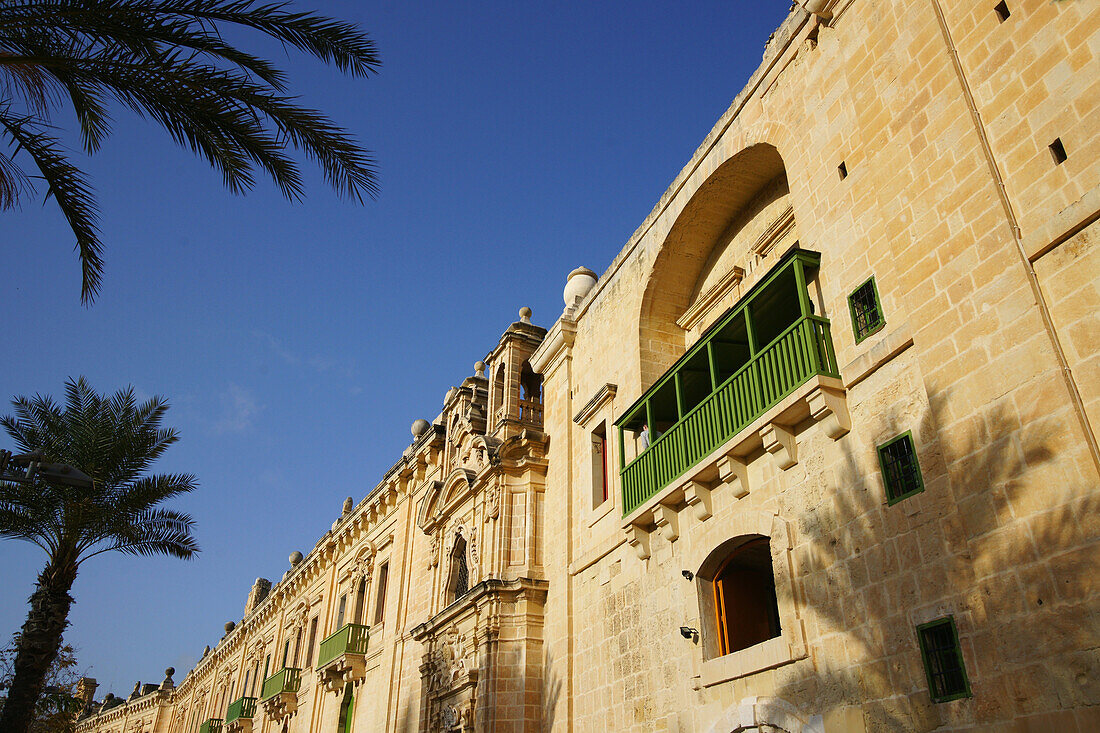 Houses in the sunlight, City of Valletta, Malta, Europe