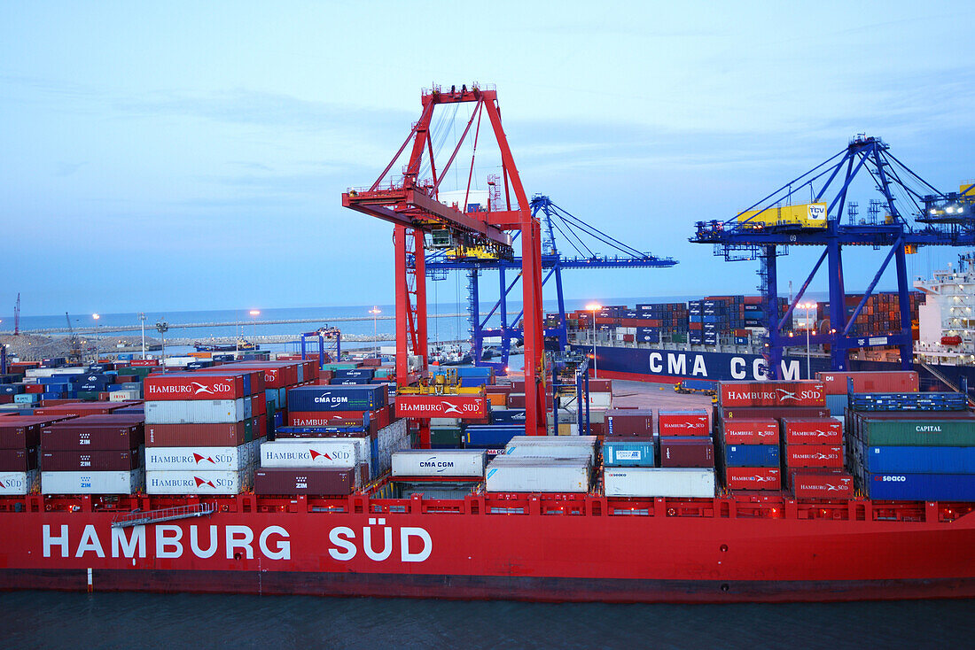 Container Ship 'Hamburg Süd', Valencia, Spain, Europe