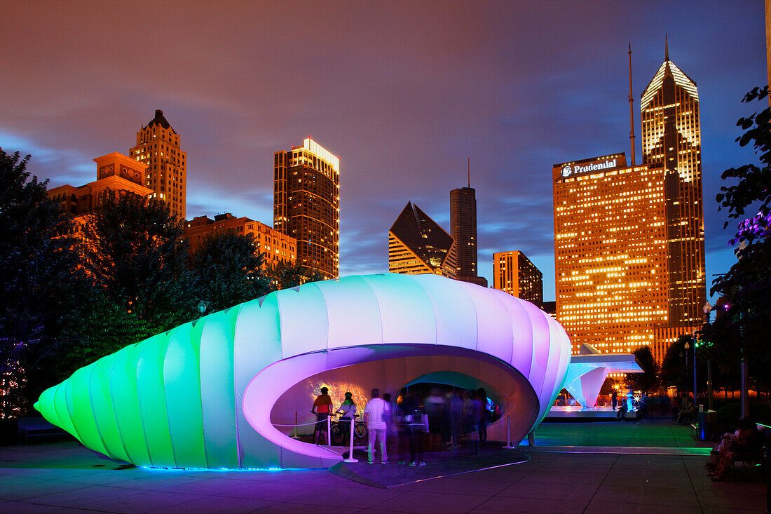 Millennium Park, Zaha Hadid Pavilion for the Burnham Centennial, Chicago, Illinois, USA