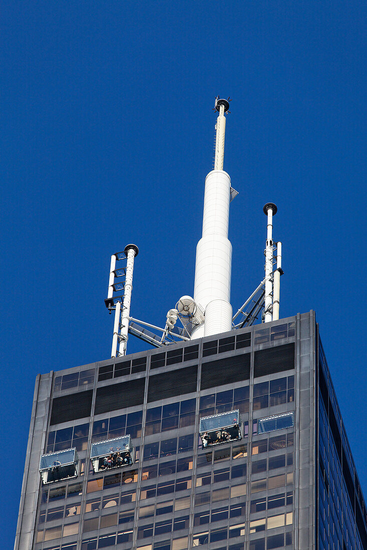 Willis Tower (formerly Sears Tower) with The Ledge Observation deck, Chicago, Illinois, USA