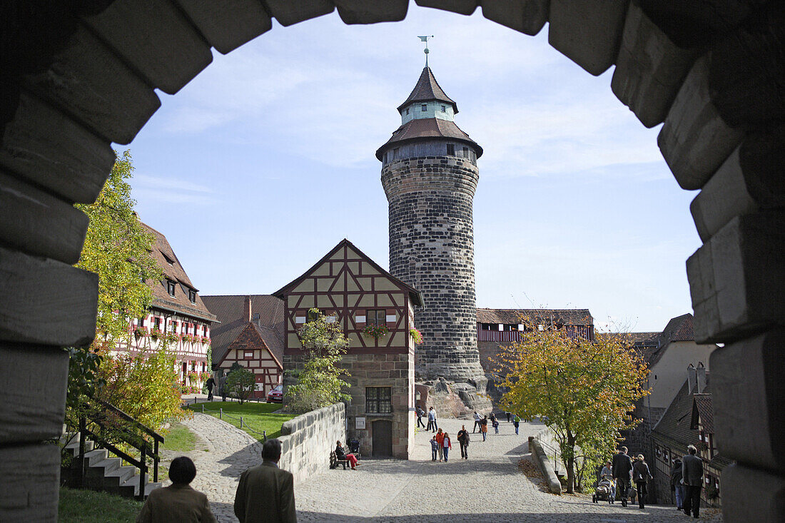 Sinwellturm, Nürnberger Burg, Nürnberg, Bayern, Deutschland