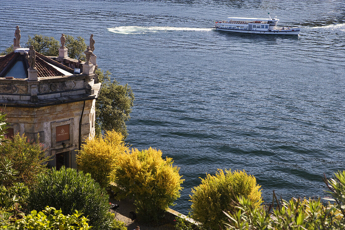 Garten des frühbarocken Palazzo Borromeo, Isola Bella, Lago Maggiore, Piemont, Italien