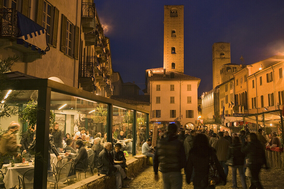 Piazza Risorgimento, Alba, Piedmont, Italy