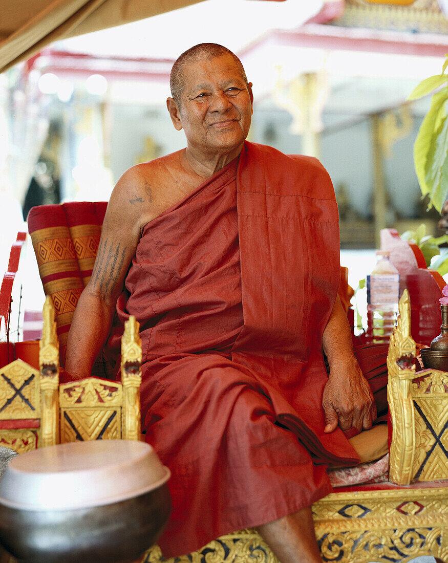 Buddhistischer Mönch, Koh Samui, Thailand