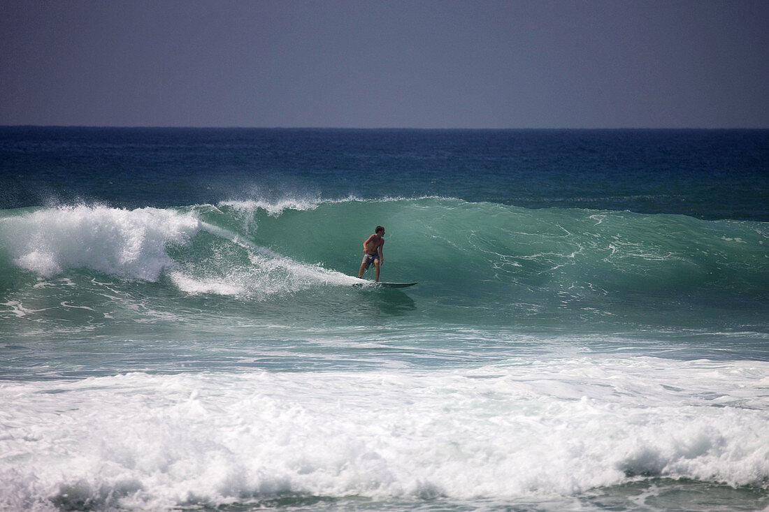 Surfing in Hikkaduwa, Sri Lanka