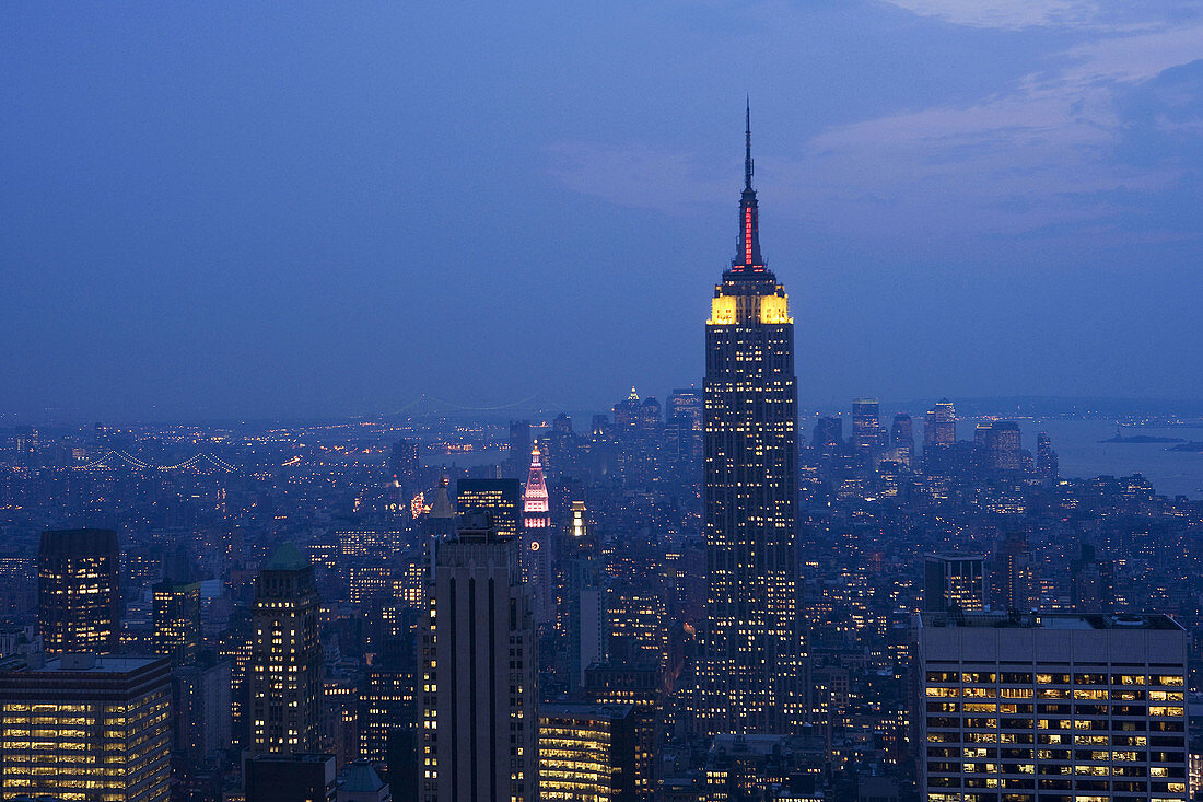 Aerial view of New York City, USA