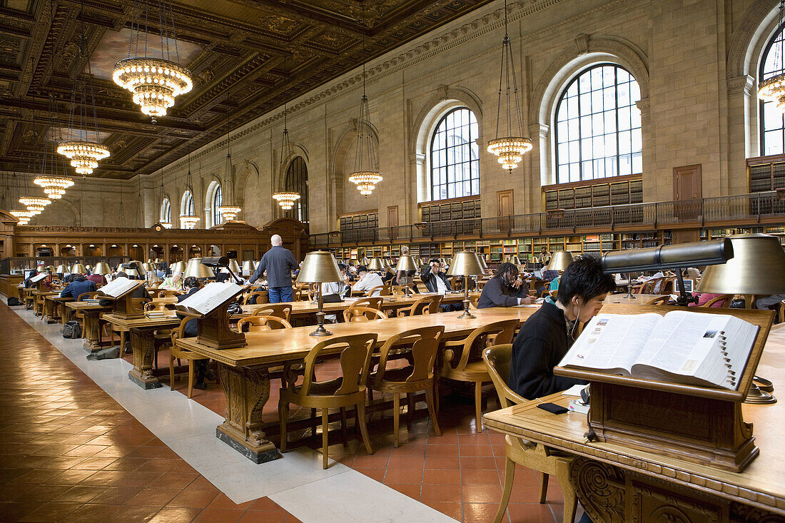 Öffentliche Bibliothek von New York, USA