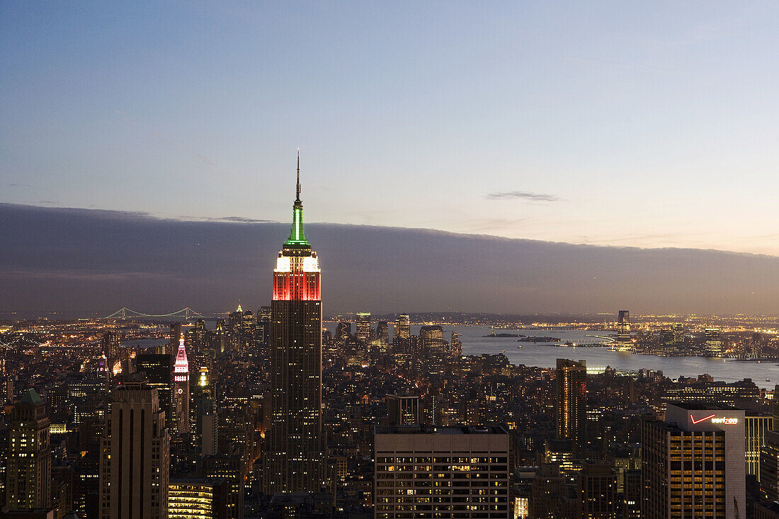 Aerial view of New York City, USA