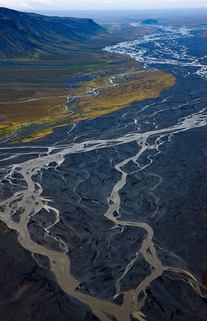 Río Markurfljól  Glaciar Mýrdalsjökull  Sur de Islandia