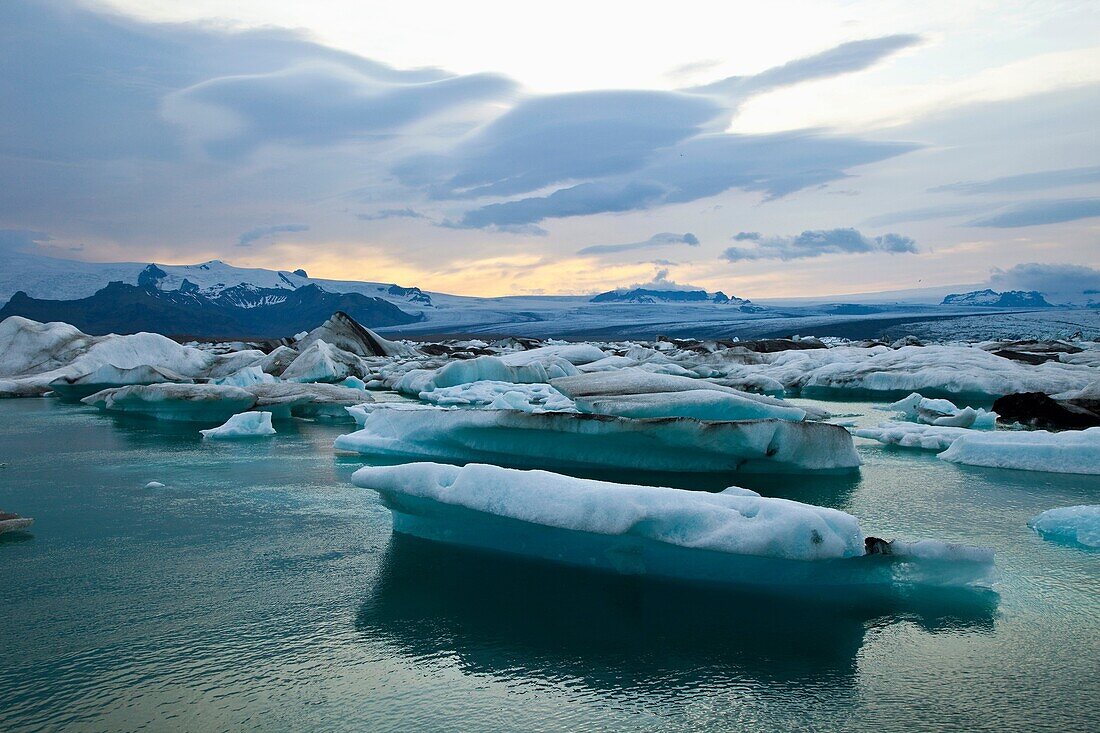 Laguna Jókulsárlón, Glaciar Vatnajökull, Islandia