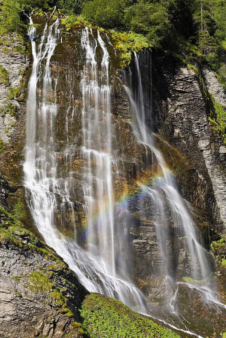 Wasserfall Cascade de la Sauffaz, Rochers de Fiz, Rhone-Alpes, Frankreich