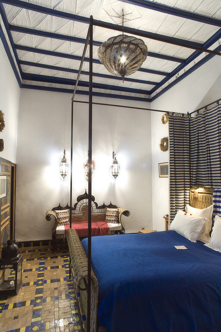 Exotic room at Riad Kaïss, Marrakech, Morocco, Afica