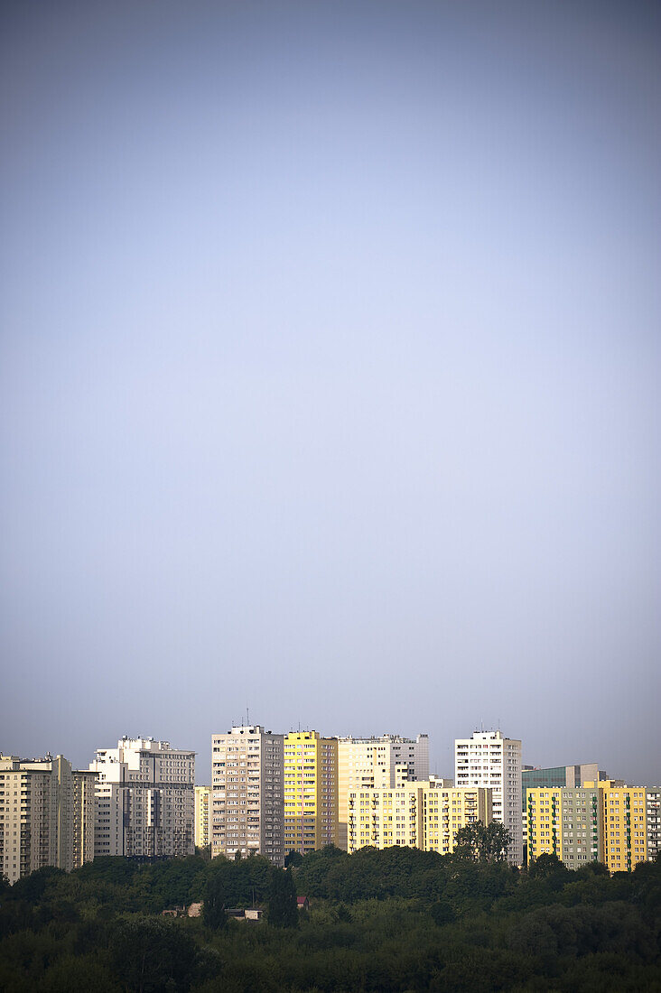 Apartment buildings, Warsaw, Poland