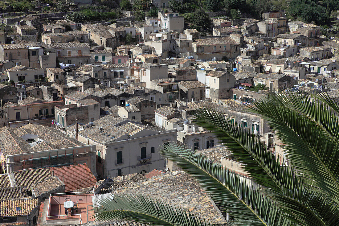 Häuser der spätbarocken Stadt Modica, Unesco Weltkulturerbe, Provinz Ragusa, Sizilien, Italien, Europa