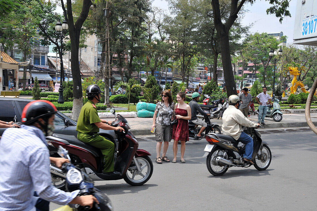 Auf den Straßen von Saigon, Ho Chi Minh City, Vietnam