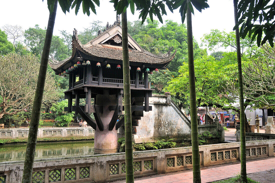 One Pillar Pagode, Ba Dinh Viertel, Hanoi, Vietnam