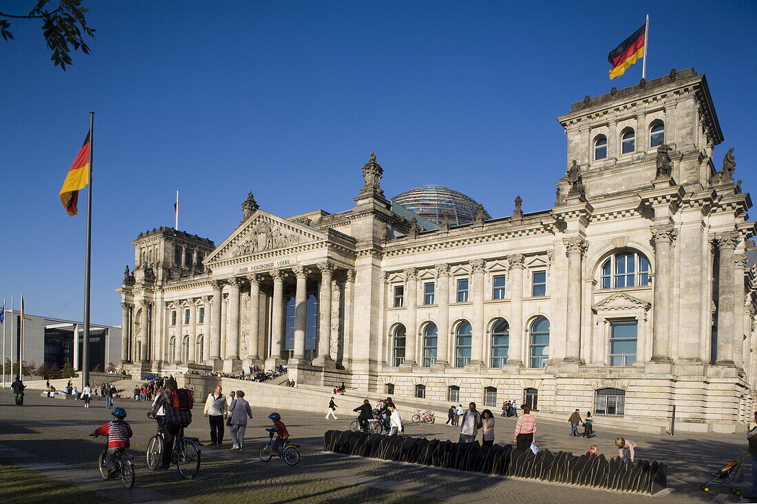 Reichstag building, outdoors, Berlin, Germany, Europe