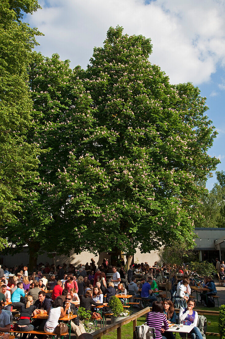 Cafe and beer garden Am Neuen See in Tiergarten, Berlin, Germany