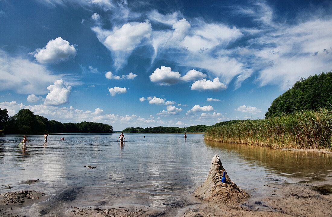 Lake, Grosser Seddiner See, Wildenbruch, Land Brandenburg, Germany