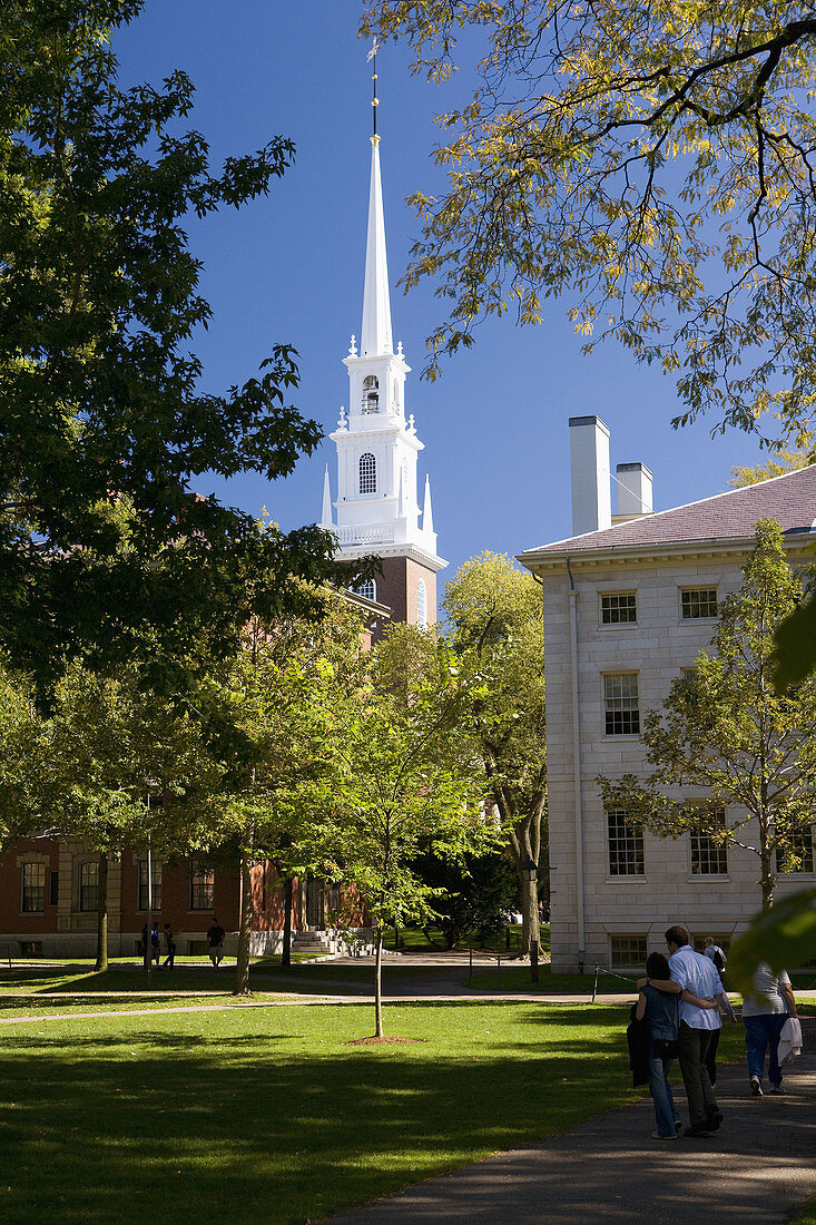 Campus der Harvard-Universität, Cambridge, Massachusetts, USA