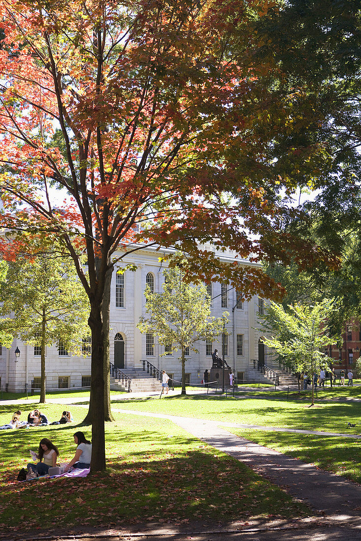 Campus der Harvard-Universität, Cambridge, Massachusetts, USA