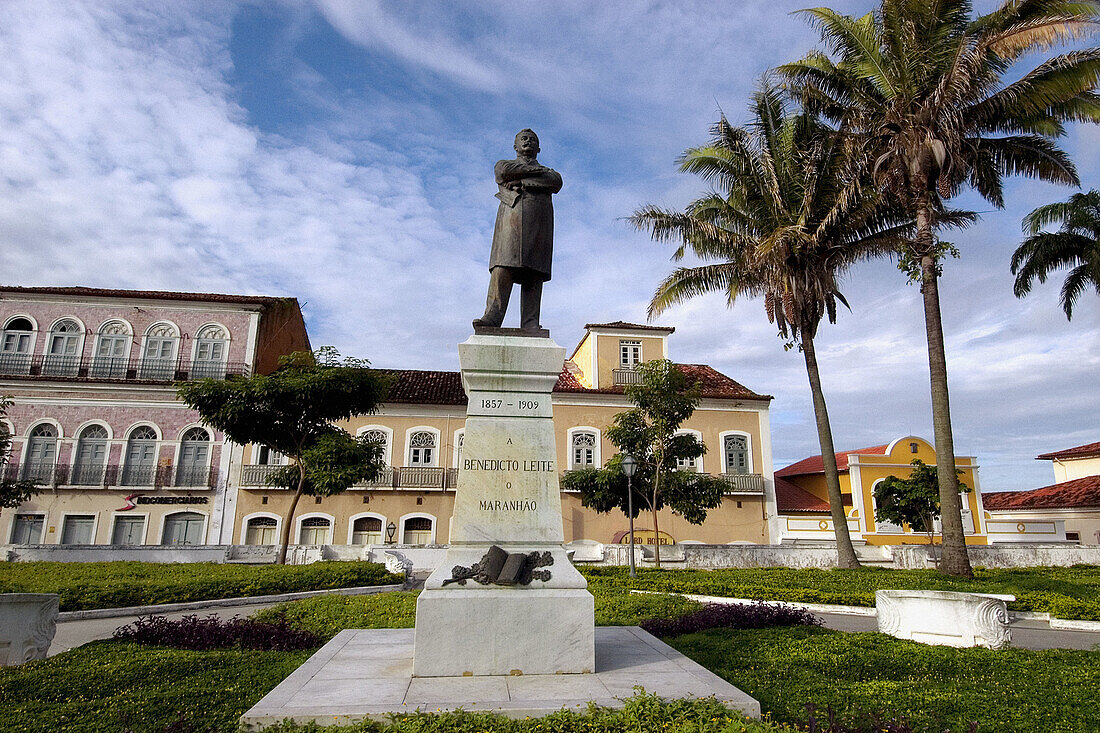 Joao Lisboa Square, Sao Luis, Maranhao, Brazil