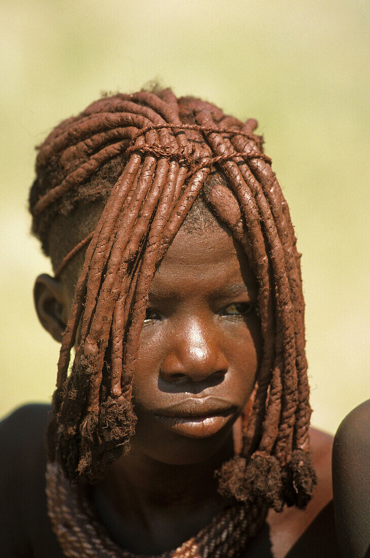 Afrika, Afrikander, Afrikaner, Farbe, Himba, Kaokoveld, Leute, Mädchen, Namibia, Neger, Negroid, Primitiv, Schwarz, Schwarzer, G23-883750, agefotostock 