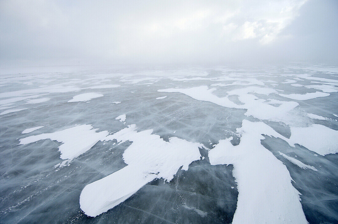 Icy landscape at Cape Churchill, Canada  November 2005)