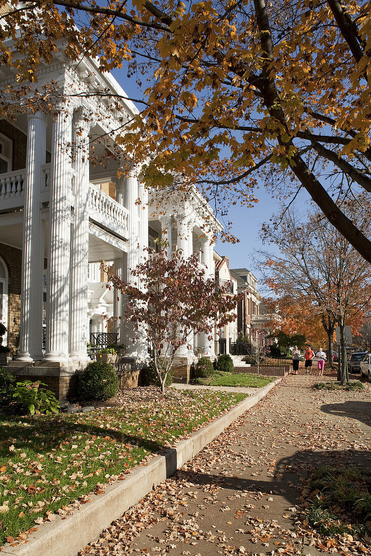 Monument Avenue, autumn colors, Richmond, Virginia, USA