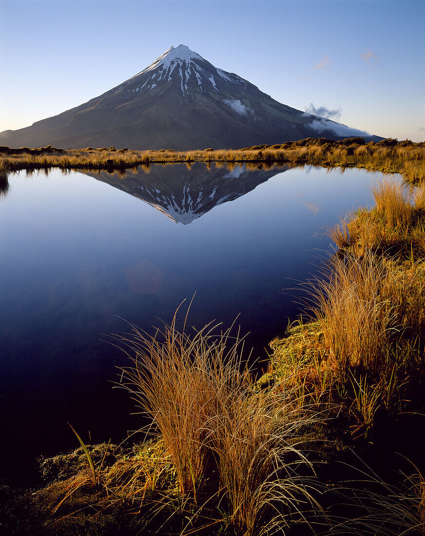 Morning light on Mt Taranaki New Zealand