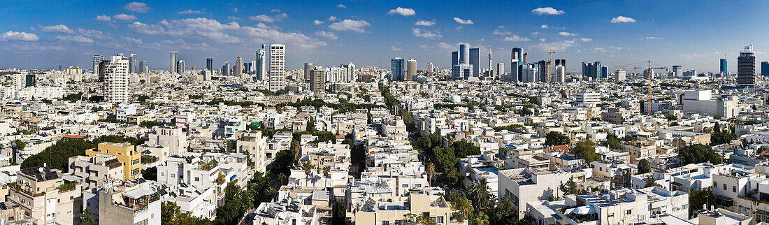 Tel Aviv Cityscape in the sunlight, Tel Aviv, Israel, Middle East