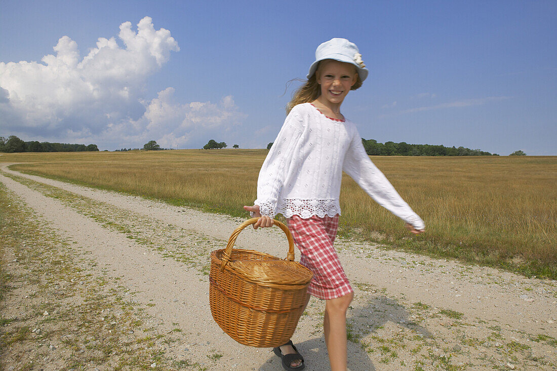 Girl with basket