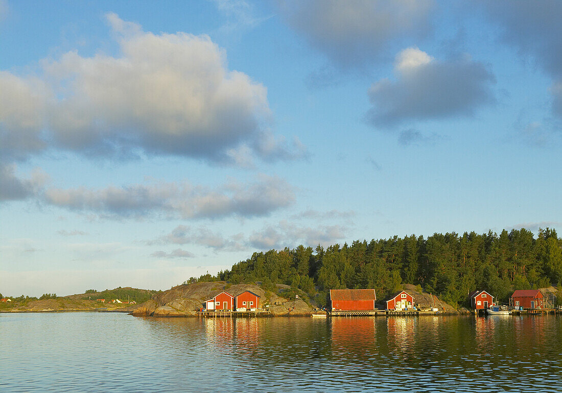 Red fishing hut