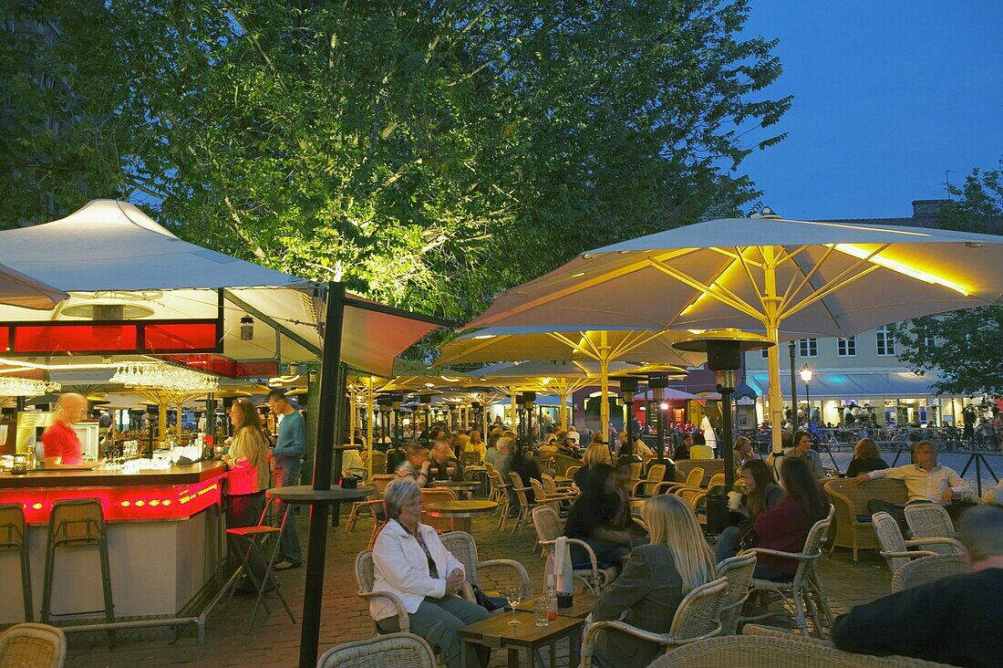 Crowded restaurant, Malmö, Sweden