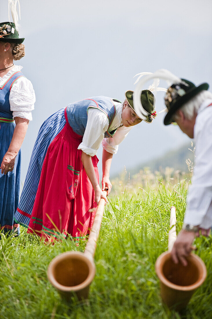 Summer Festival, Kreut Alp, Grossweil, Upper Bavaria, Germany