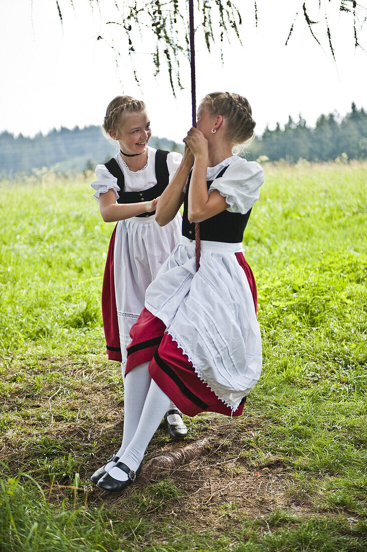 Sommerfest, Kreut-Alm, Großweil, Oberbayern, Bayern, Deutschland