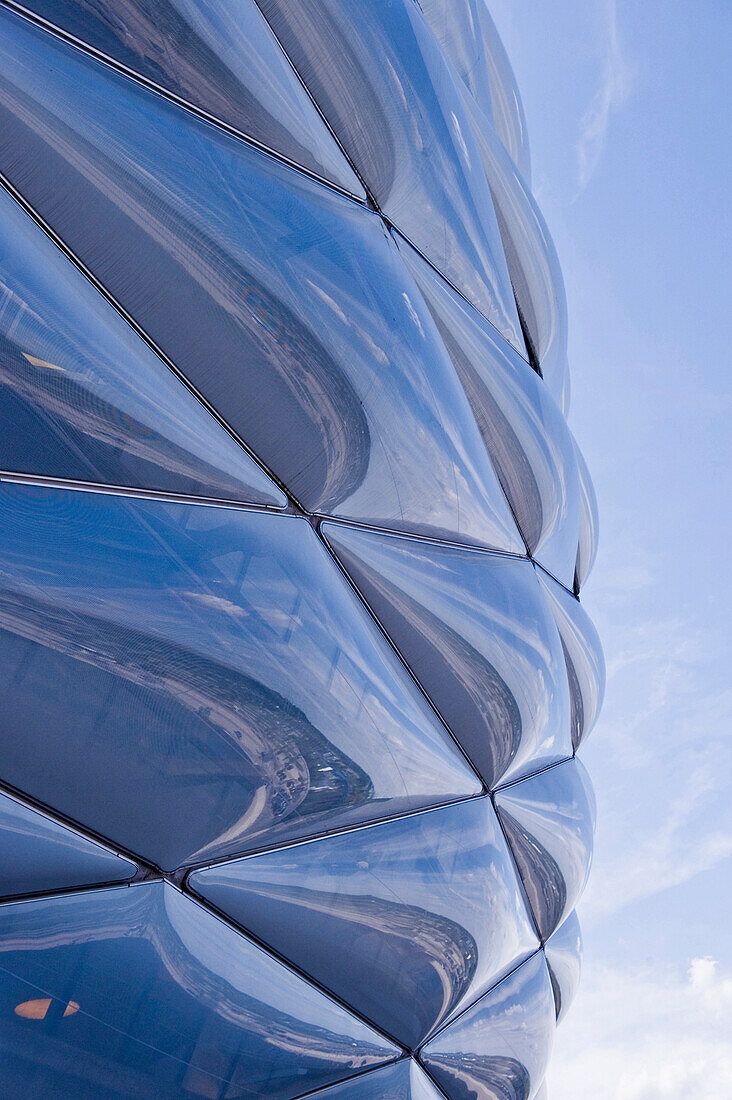 Detail der Allianz Arena, München, Bayern, Deutschland