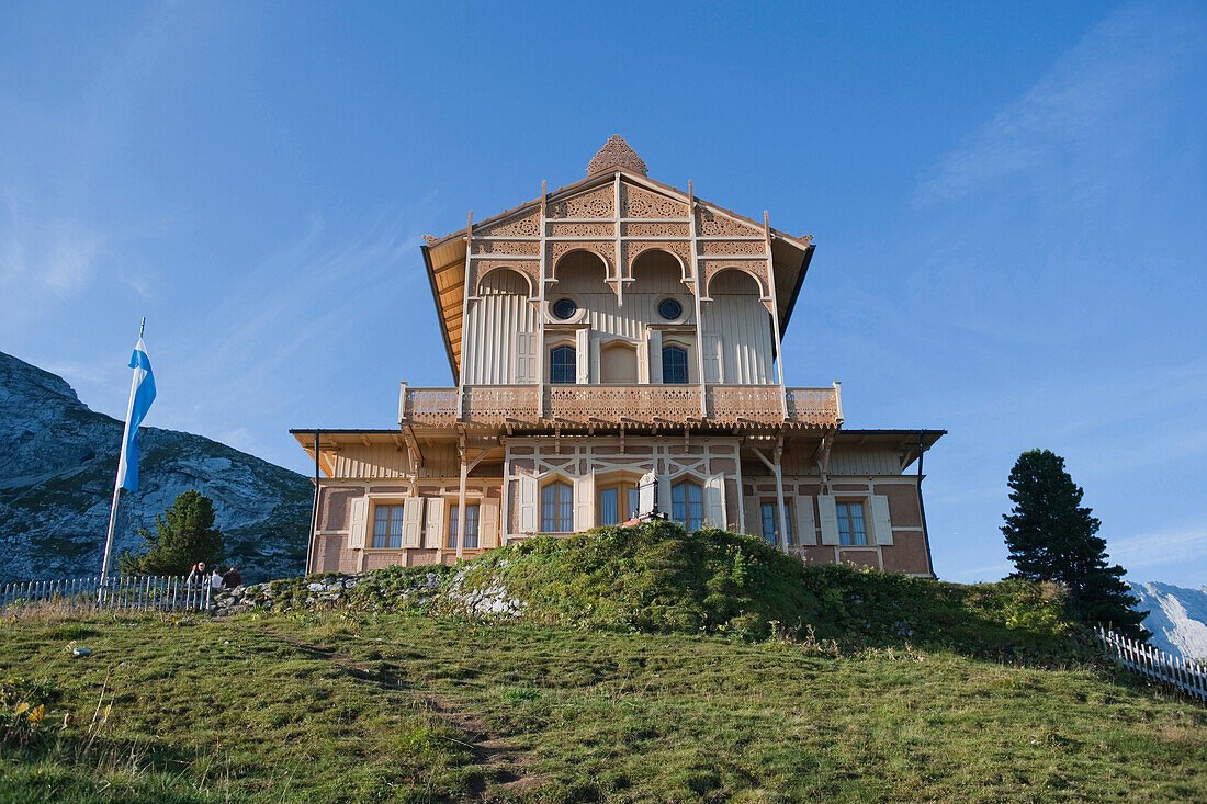 King's House on Schachen, Wetterstein range, Upper Bavaria, Germany