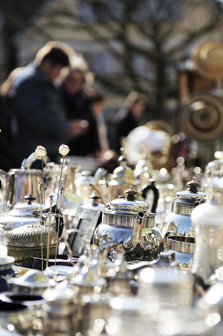 Flea market, Feuchtwangen, Bavaria, Germany