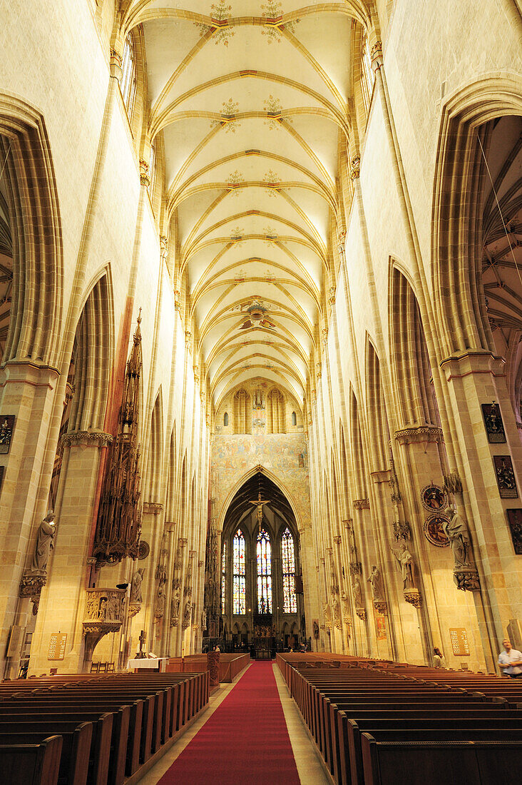 Inside Ulm Minster, Ulm, Baden-Wuerttemberg, Germany