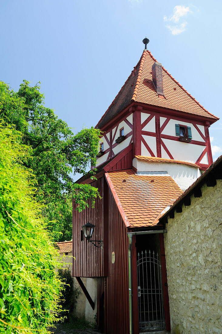 Flurerturm, Altmühltal-Radweg, Naturpark Altmühltal, Altmühltal, Beilngries, Eichstätt, Bayern, Deutschland