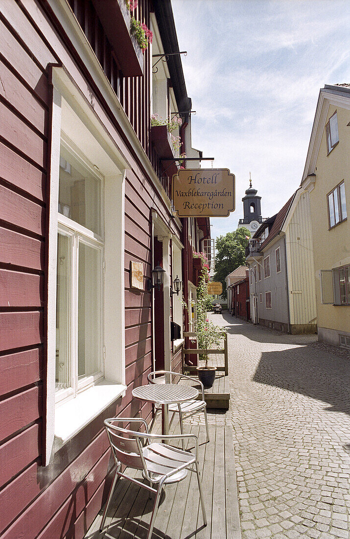 Holzhäuser in Eksjö, Smaland, Südschweden, Schweden, Europa