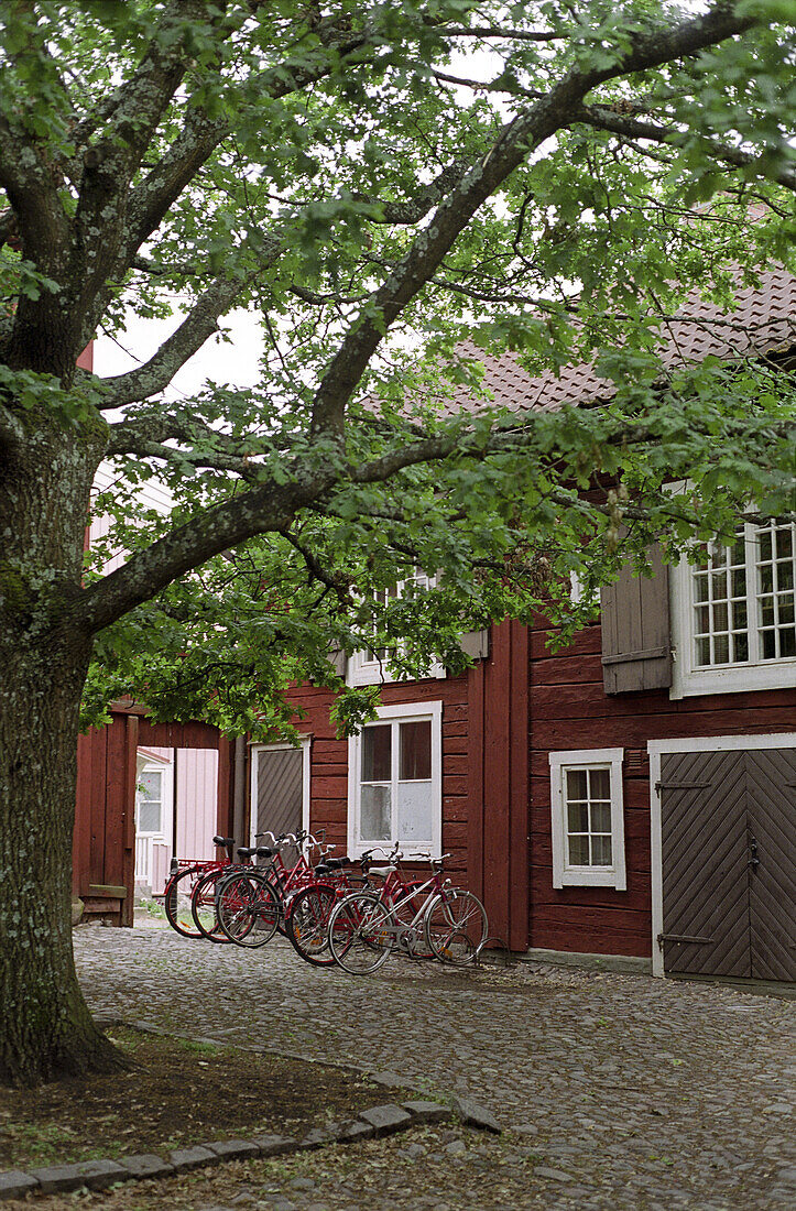 Holzhäuser in Eksjö, Smaland, Südschweden, Schweden, Europa