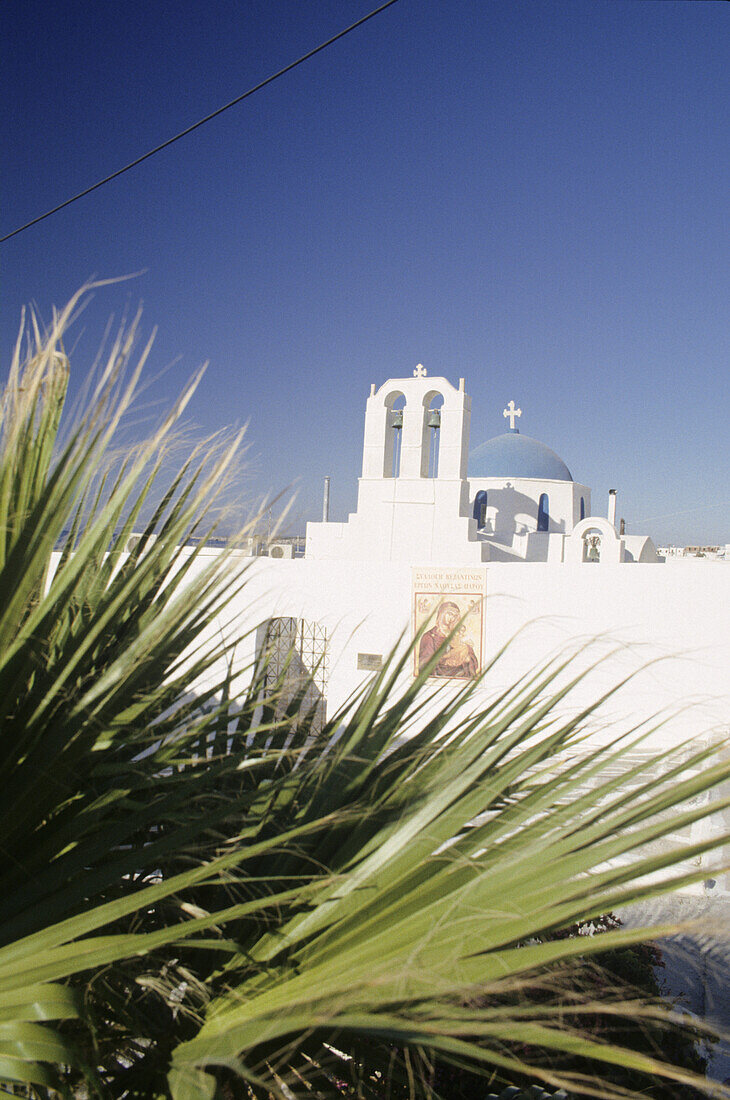 Church in the village of Naussa, Paros, Mediterranean sea, Greece, Europe