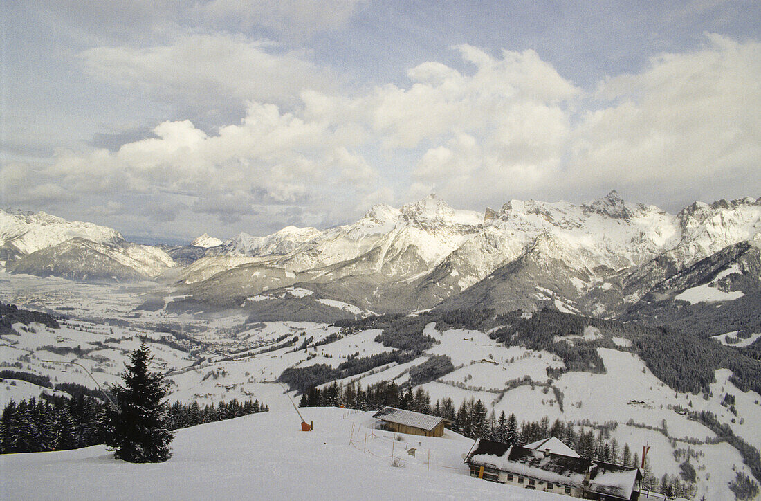 Winterlandschaft, Maria Alm am Steinernen Meer, Salzburger Land, Alpen, Österreich, Europa